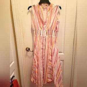 Woman's summer flared dress.